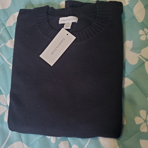 Charter Club Long-Sleeve Crewneck Sweater - Picture 4 of 7
